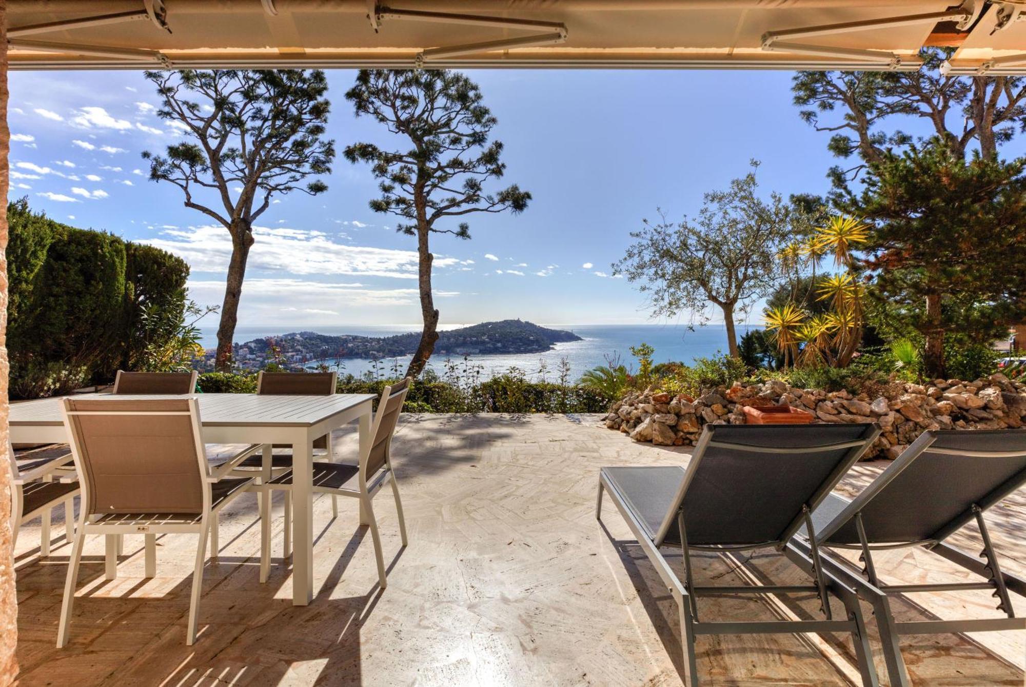 Giant Terrace On A Stunning View Leilighet Villefranche-sur-Mer Eksteriør bilde